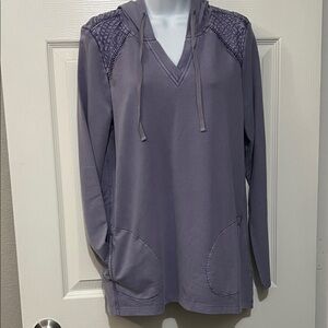 LOGO by Lori Goldstein Lavender Hoodie NWT size: S retail: $45